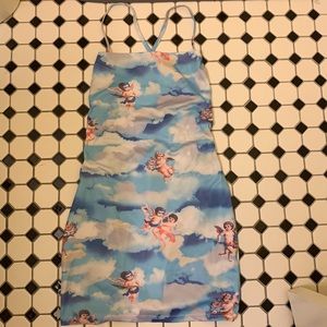 Cherub Body-con dress with criss-cross back